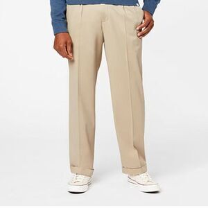 ❄️Chaps All Cotton Twills Pleated Relaxed Fit Chinos 40 x 32